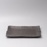 Platter Rectangular 32cm Matte Black Glaze