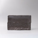 Platter Rectangular 32cm Matte Black Glaze - Side View
