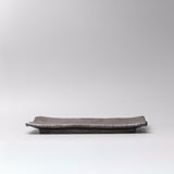 Platter Rectangular 32cm Matte Black Glaze