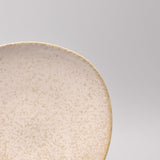 Side Plate 20cm White Fade Glaze - Top-Down View