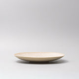 Dinner Plate 25cm White Fade Glaze - Side View