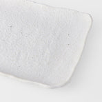 Platter Rectangular 35cm Shell White Glaze