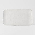 Platter Rectangular 35cm Shell White Glaze