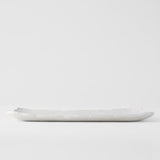 Platter Rectangular 35cm Shell White Glaze