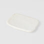 Plate Rectangular 16cm Shell White Glaze