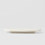 Plate Rectangular 16cm Shell White Glaze - Front View