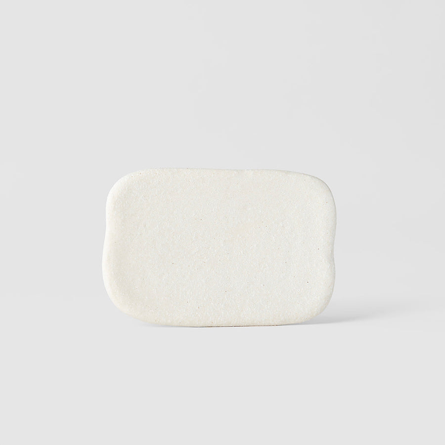 Plate Rectangular 16cm Shell White Glaze