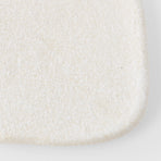 Plate Square 19cm Shell White Glaze
