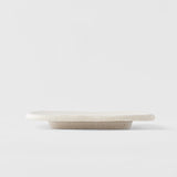 Plate Square 19cm Shell White Glaze