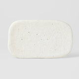 Plate Rectangular 22cm Shell White Glaze