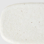 Plate Rectangular 22cm Shell White Glaze