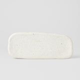 Plate Rectangular 28.5cm Shell White Glaze
