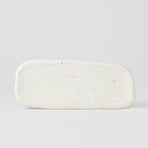 Plate Rectangular 28.5cm Shell White Glaze