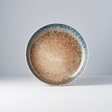 Plate High Rim 22cm Earth & Sky Glaze - Side View