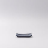 Sauce Dish 10cm Mamezara Blue Contour Glaze - Side View