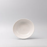 Bowl Oval 20cm Parchment White Glaze - Side View