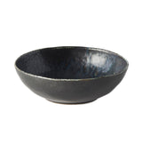 Bowl Oval 14cm BB Black Glaze - Front View