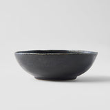 Bowl Oval 14cm BB Black Glaze - Top-Down View