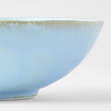 Bowl Oval 16.5cm Soda Blue Glaze - Front View