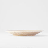 Side Plate 21cm White Fade Glaze - Front View