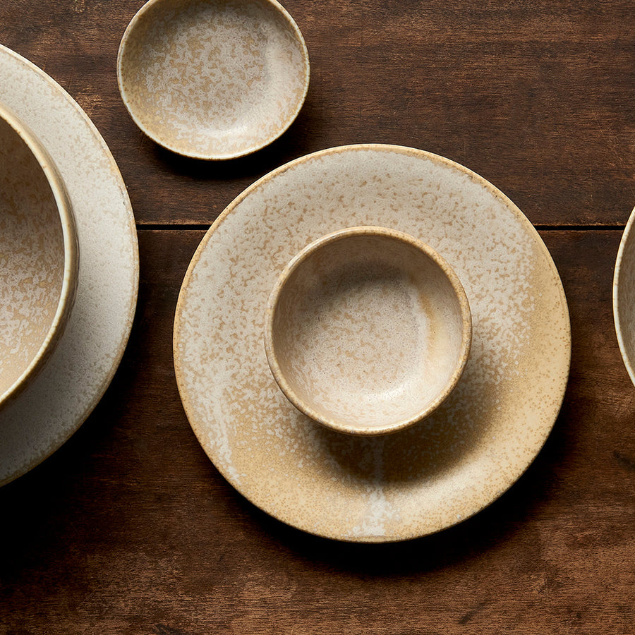 Side Plate 21cm White Fade Glaze