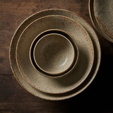 Side Plate 21cm Sand Fade Glaze - 45-Degree Angle