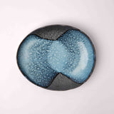 Organic Plate 25cm Storm Glaze - Front View