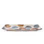 Sashimi Plate 27cm Brush Blue Spot Glaze