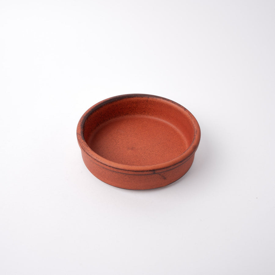 Orange Donabe 13cm Oven Dish High Side