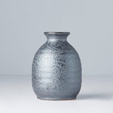 Sake Jug 300ml Black Scroll Glaze - Top-Down View
