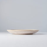 Dinner Plate 24cm White Fade Glaze