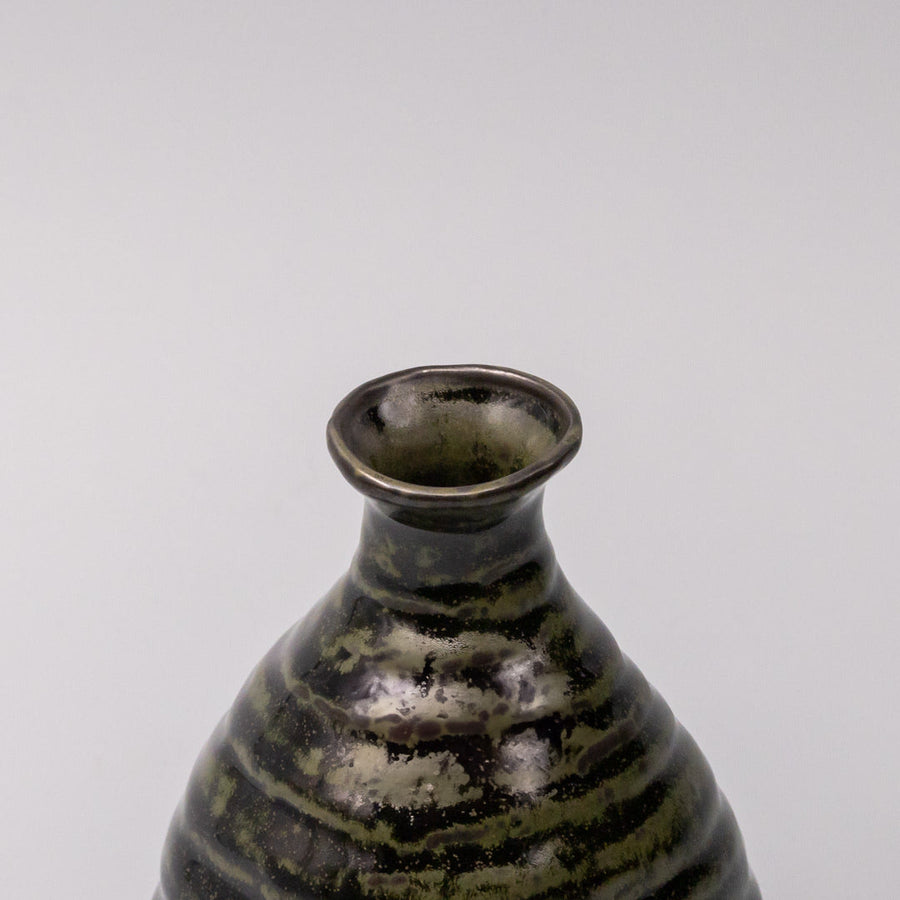 Sake Jug 350ml Moss Black Glaze