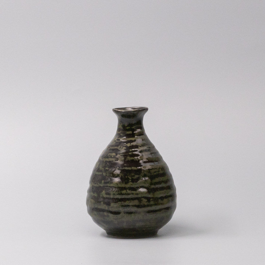 Sake Jug 350ml Moss Black Glaze