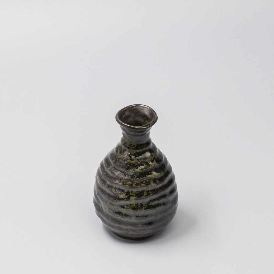 Sake Jug 180ml Moss Black Glaze