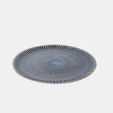 Dinner Plate 23.5cm Navy Sendan Glaze - Front View