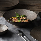 Serving Bowl 28.5cm Earth Glaze - 45-Degree Angle