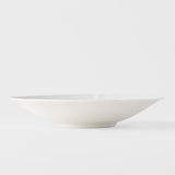 Pasta Bowl 24.5cm Ice White Glaze - Front View