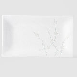 Platter Rectangular 33cm White Blossom Glaze