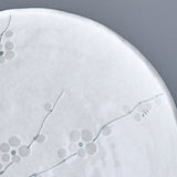 Pasta Bowl 24cm White Blossom Glaze - Side View