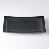 Platter Rectangular 33cm Matt and Shiny Glaze - Top-Down View