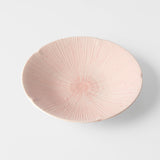 Pasta Bowl 22.5cm Ice Pink Glaze - Top-Down View