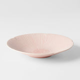 Pasta Bowl 22.5cm Ice Pink Glaze - 45-Degree Angle