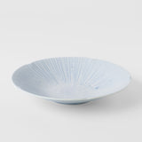 Pasta Bowl 22.5cm Ice Blue Glaze - 45-Degree Angle