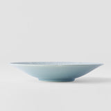 Pasta Bowl 24.5cm Ice Blue Glaze - Side View