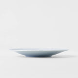 Side Plate 22cm Ice Blue Glaze - Side View