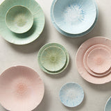 Dinner Plate 24.5cm Ice Blue Glaze - 45-Degree Angle