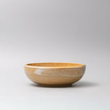 Bowl 24cm Burnt Orange Glaze - Top-Down View