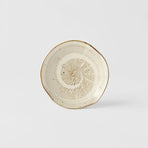 Plate Organic 13cm Spiral Sand Glaze