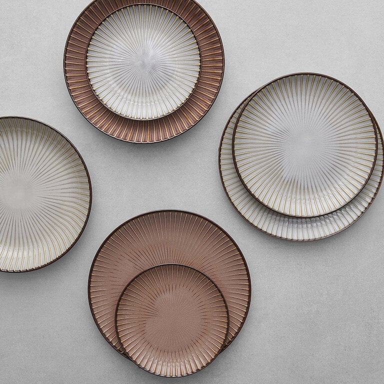 Side Plate 20.5cm White Sendan Glaze