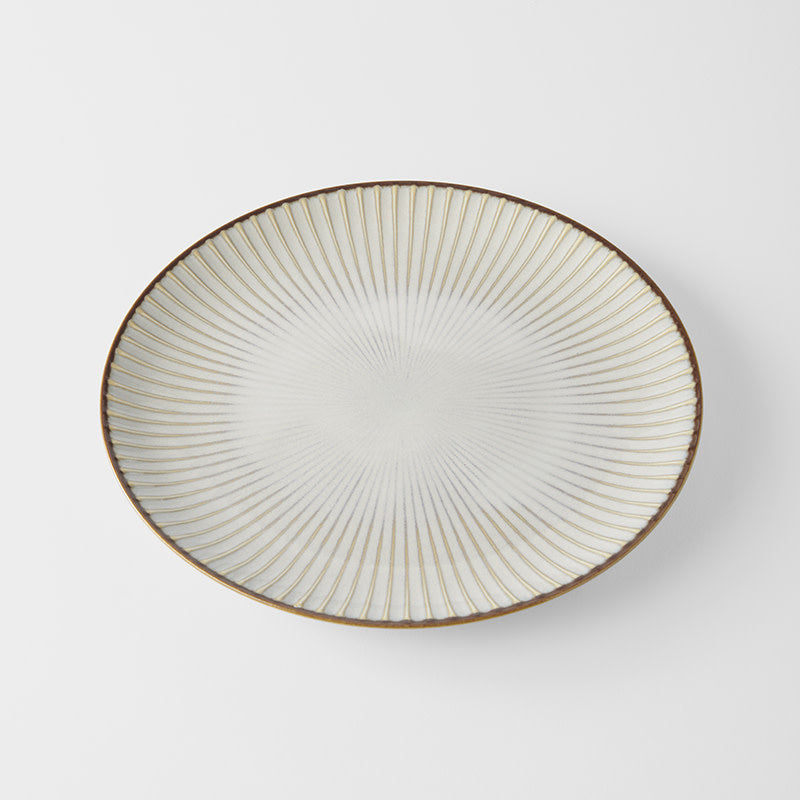 Dinner Plate 23.5cm White Sendan Glaze